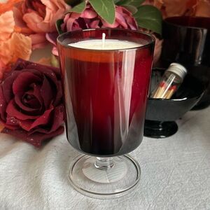 Vintage MCM Luminarc Arcoroc Cavalier
Ruby Red Goblet Glass Vanilla Cranberry Sc